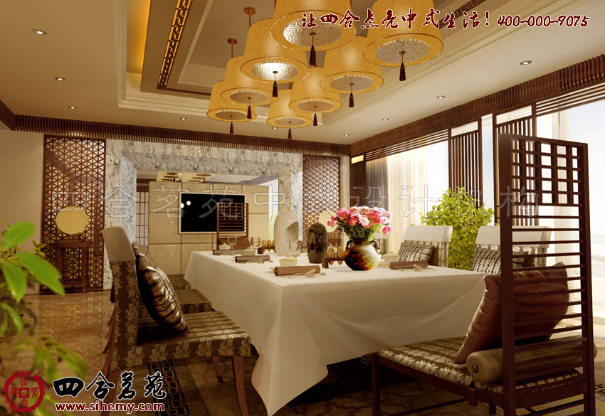 中式酒店设计效果图